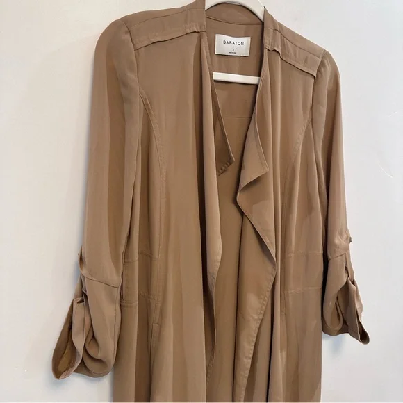 ARITZIA QUINCEY TRENCH in Camel Size small - Picture 6 of 11